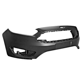 Front Bumper Cover Primered Replacement for 2015-2018 Focus S Se Sel Titanium with Tow Hook Hole 191275298770