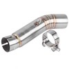 KIMISS Stainless Steel Motorcycle Exhaust Centre Pipe Link Connect for