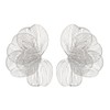 TTPSRY Earrings for Women Golden Flowers Large Multilayer Statement Flower