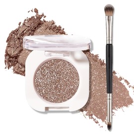 LZXLUKGIR Shimmer Eyeshadow,Single Eye Shadow for Older Women,Blushing Lizard Eyeshadow Makeup,Lightweight Blendable Formula,Sombras de Ojos Profesional (10 Cowboy)