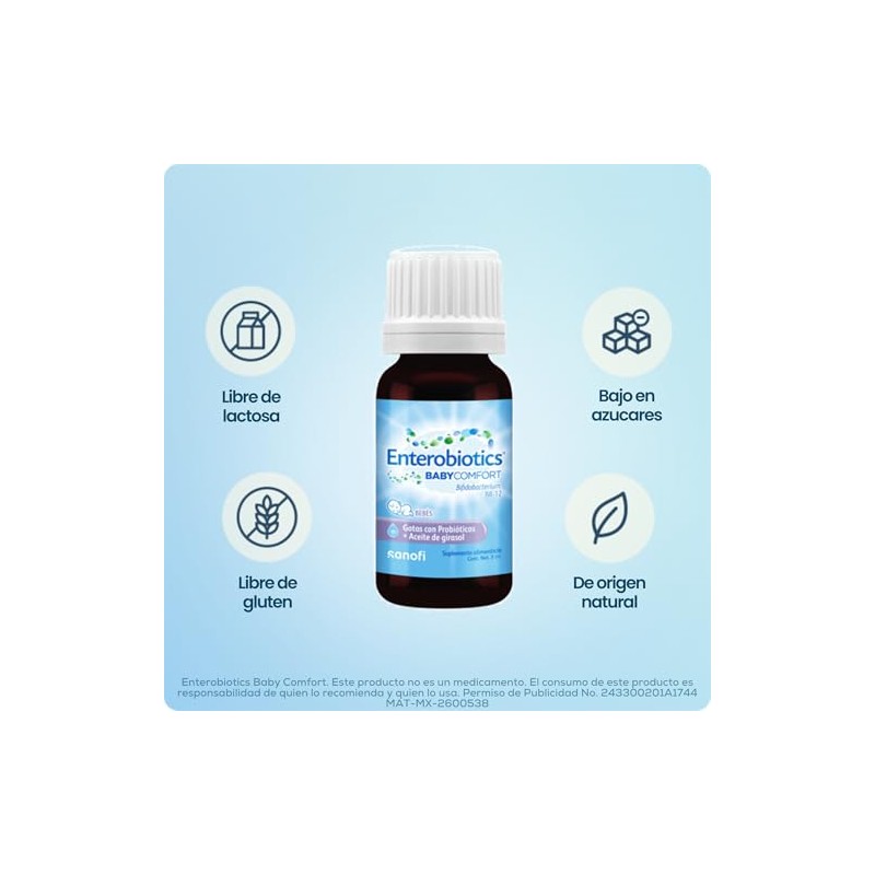 Baby Comfort suplemento alimenticio para bebé, frasco de 8 ml