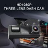 Shkalacar Dash Cam Front and Rear with 3 Cameras 170°+120°+110°