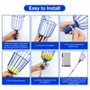 PEAKCLOUDS Fruit Picker Tool with Basket, 35-72 Inch Adjustable Long