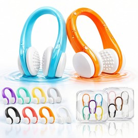 Swimming Nose Clip - 10 Packs Silicone Swim Nose Plugs for Kids (Age 7+) and Adults,Waterproof Pool Nose Plugs for Diving Swimming and Other Water Sports with Storage Box,Multi-Color