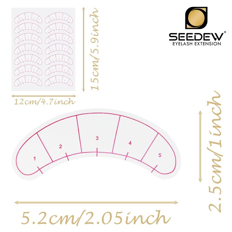 420 Pieces Lash Mapping Stickers, Lash Extensions Five-Point Positioning Stickers,