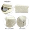 1 velvet cosmetic bag, 1 small velvet bag, travel cosmetic