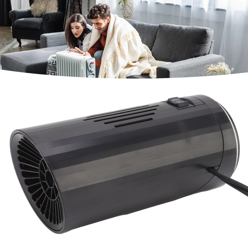 Black Portable Car Heater Quick Heating Automatic Overheat Protection Car