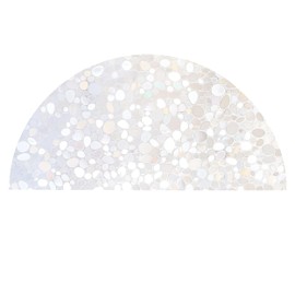 Autotech Park Precut Pebble Arched Window Film Shade, Self Adhesive Static Cling, 27 inches Diameter