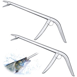 2 Removedores de Anzuelos de Acero Inoxidable Extractor de Pesca Herramienta Hooker de Agua Dulce y Salada para Pesca, 11-1/2 Pulgadas
