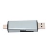 USB 3.0 Card Reader Plug and Play Dual Connector Memory