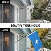 UD_Flag Pole 6FT Black Tangle Free & Somalia Somalian Flag