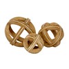 Deco 79 Wood Geometric Handmade Decorative Sculpture Beaded Home Decor