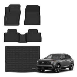Floor Mats for 2026 2025 Nissan Kicks SV/SR Upgrade Trunk Mat All Weather TPE Floor Liners Fit for 2026 2025 Kicks 1st & 2nd Row and Cargo Liner Anti-Slip Full Set Car Mats (Not for S)