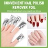 500Pcs Foil Nail Wraps, Gel Remover Wraps with Lint-Free Cotton