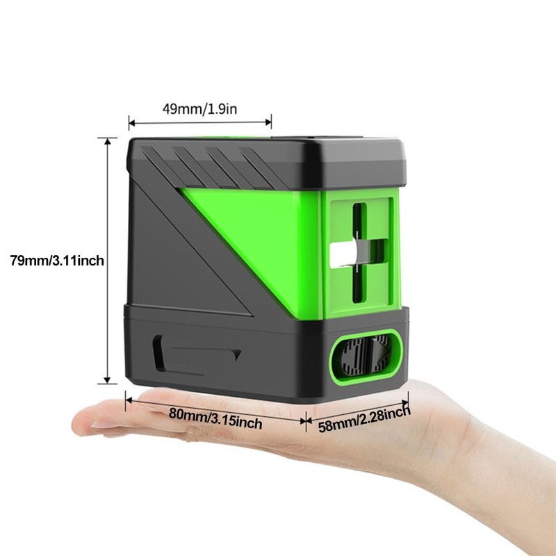 Self-Leveling Laser Level, 2 Lines Laser Level Green Cross Laser