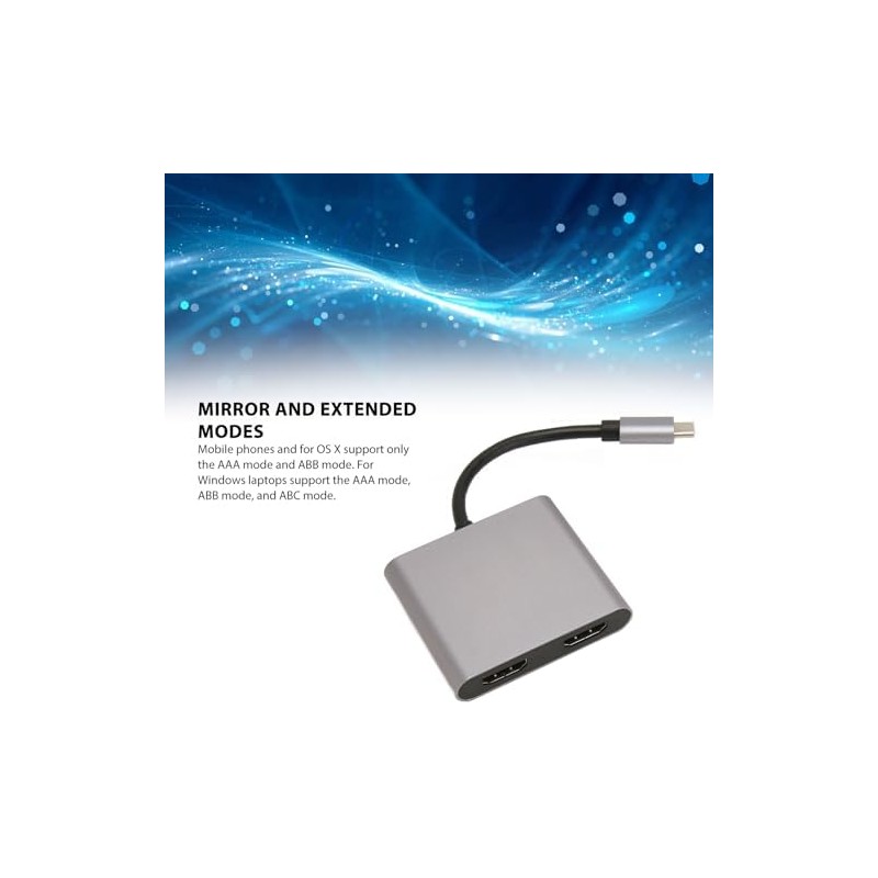 Dilwe Adaptador USB C a HDMI, Convertidor Adaptador de Video