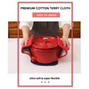 Joyhalo 4 Pack Heat Resistant Pot Holders - Terry Cloth