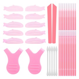 Camillash Self-Adhesive Glueless Lash Lift Shields 10 pcs – 5 Sizes Reusable Silicone Lash Lift Rods Pads for Eyelash Perming Curling & Lifting (Fish)