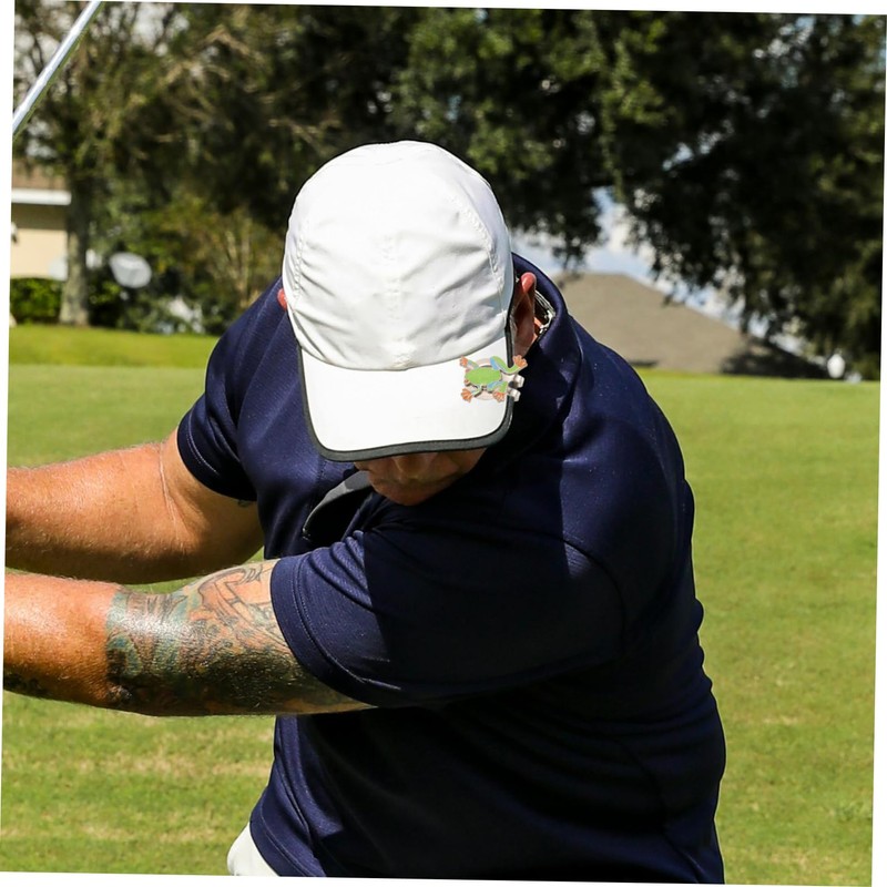 KOMBIUDA Frog Shape Golf Hat Clip Durable Decorative Marker for