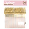Blue Sky Infinity Flatware Gold & Pink Salad Forks -