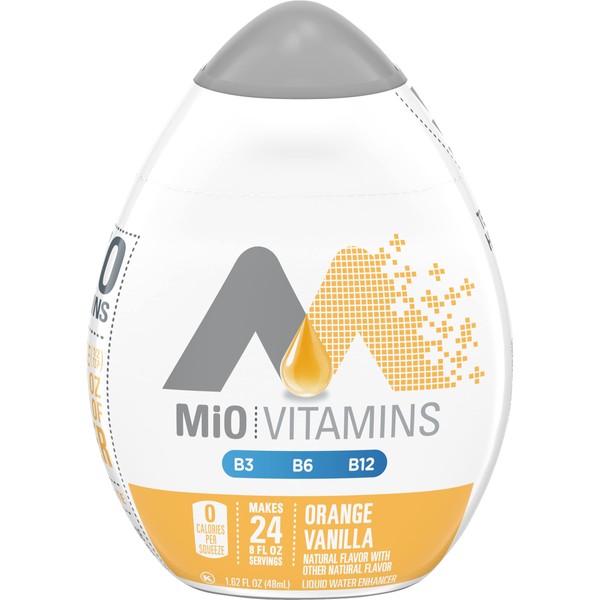 Mio Vitamins Liquid Water Enhancer, Orange Vanilla, 1.62 OZ, (Pack of 8)