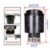 Car Forged Carbon Fiber Exhaust Pipe Muffler Tips with Black