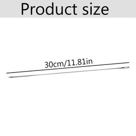 Lotsdonxia 3 Pcs Extra Large Hand Sewing Needles Metal Upholstery Needles for Leather Canvas Heavy Fabrics Hard Work and Crafting Projects (30cm)