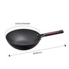 Helen's Asian Kitchen Deluxe Pre-Seasoned Wok, Non-Stick Carbon Steel and