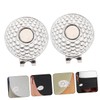 FAVOMOTO 2Pcs Delicate Zinc Alloy Golf Ball Markers Stylish Hat