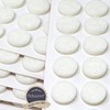 Adsamm® / 60 x Selbstklebende Filzgleiter/Weiß/ø 14 mm/Rund/Möbelgleiter aus Filz