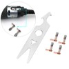 2 Pairs Carbon Brush Wrench Set Nail Drill Handpiece Accessory