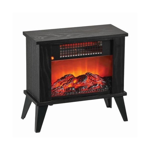 Lifesmart 1000W Tabletop Infrared Electric Space Heater Manual Thermostat Realistic