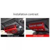 autopart2021 Red Carbon Fiber Reading Light Cover Trim Frame For