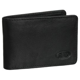 Branco Leather Men's Mini Purse Soft Cowhide 10 cm, black, Modern