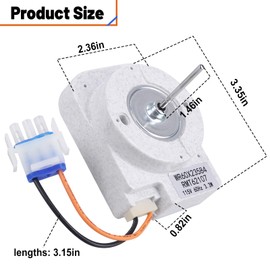 ZATUX WR60X23584 Refrigerator Evaporator Fan Motor Compatible with G-E Hot-Point Refrigerator Replaces WR60X31522 WR60X28783 WR60X10046 WR60X10141 WR60X10346 PS10063450