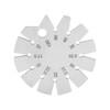 Bevel Angle Gauge Stainless Steel Oblique Edges Protractor Round Shape