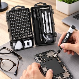115-Piece Multi-Functional Screwdriver Kit – Precision Screwdriver Set with Interchangeable Bits for Home Repair, Electronics, and DIY Projects