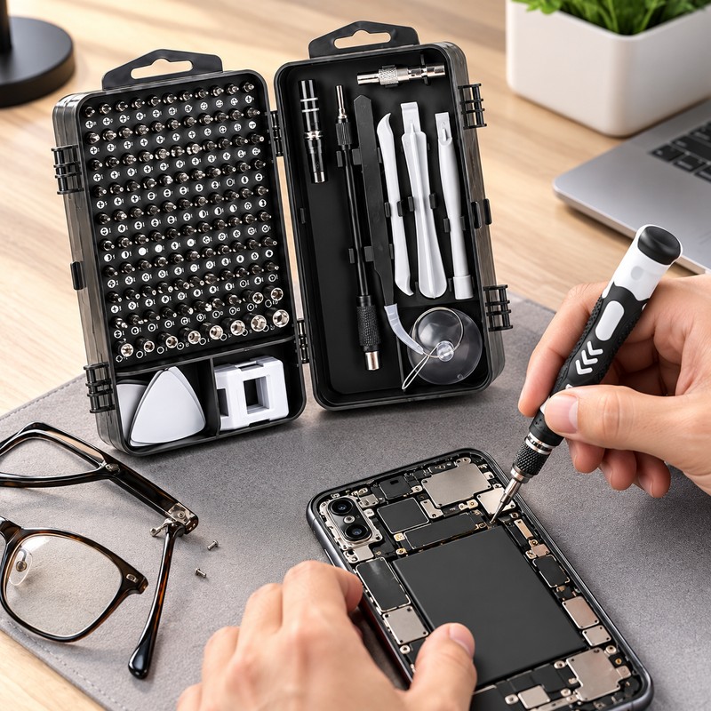 115-Piece Multi-Functional Screwdriver Kit – Precision Screwdriver Set with Interchangeable