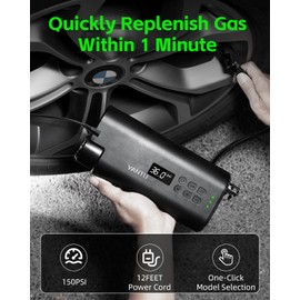 YANTU 111-Piece Car Emergency Kit - Tire Inflator Portable Air Compressor & Jumper Cables for Car - Winter Auto Assistance Kit with Tow Straps, Car Safety Hammer, Tire Repair Kit, & First Aid Kit