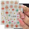 2 Sheets Valentine's Day Nail Stickers for Nail Art -