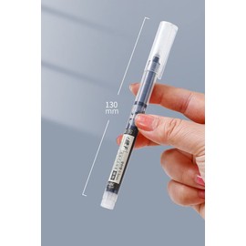 Anller 12 Pieces Liquid Ink Rollerball Pens, 0.5mm Needle Tip, Quick-Drying Ink, Rolling Ball Pens, black