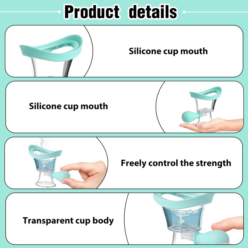 Eye Wash Cup Portable Eye Care Cleaner Kit Silicon Manual