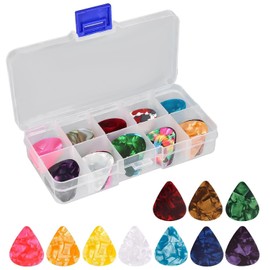 Guitar Pick, Acoustic Guitar, Pick, Acoustic Guitar, This product is made of celluloid, 30 pieces; Size: 1.2 x 1.0 inches (30.5 x 26 mm), Guitar Plucked String Instrument for Beginners to Guitars and