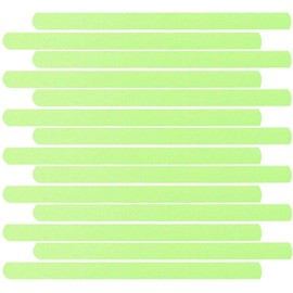 Garneck 24pcs Non-skid Stair Floor Grips Glow in the Dark Stair Treads Tape Luminous PEVA Strip Warning Security Tapes