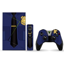 MightySkins Skin Compatible with NVIDIA Shield TV (2017) Pro - Policeman | Protective, Durable, and Unique Vinyl Decal wrap Cover | Easy to Apply, Remove, and Change Styles | Made in The USA