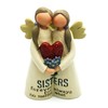 Beautiful Crafted Sisters Forever Angel Sentiment Decoration Gift
