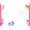 Granddaughter 5th Birthday Card Age 5 Unicorns 9" x 6"