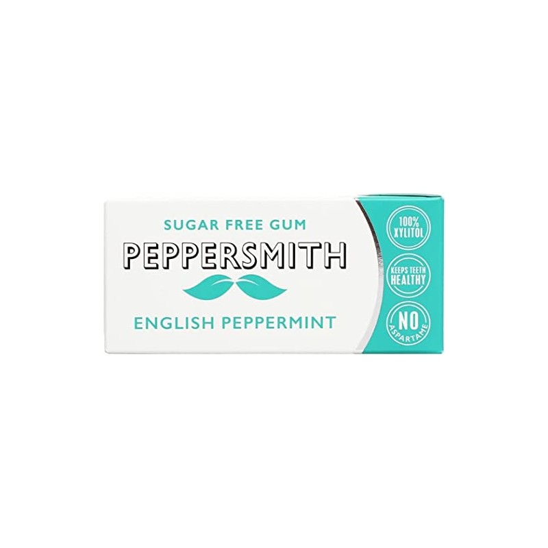 Peppersmith English Peppermint Sugar-Free Gum, 15 g