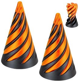 MEZHEN Pyramid Passthrough Sculpture Spirals Cone Gear Spinner 3D Printed Rotating Spiral Cone Toy Sculpture