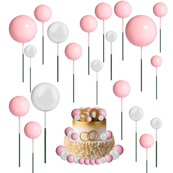 66 piezas de decoración de globos para tartas, bolas de espuma, bolas de perlas, decoración de tartas, decoración de tartas, decoración de bebé, baby shower, decoración de tartas, decoración de pasteles
